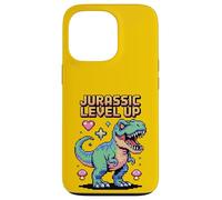 Joueur rétro Jurassic Level Up Pixel Dinosaur Coque pour iPhone 13 Pro