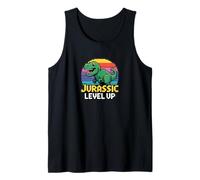 Joueur rétro Jurassic Level Up Pixel Dinosaur Débardeur