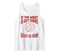 Joueur si Vous Voulez Un Service Doux, Allez Acheter Un Ballon de Volleyball à la crème glacée Débardeur