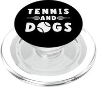 Joueur Tennis Chiens Chiot Match Coach Ballon Racket Cadeau PopSockets PopGrip pour MagSafe