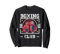 Joueur Vintage Amusant en Club - Joli Cadeau pour la Boxe du Monde Sweatshirt
