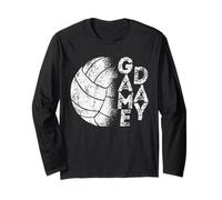 Joueurs de Balle drôles Sport Team Lovers Volleyball Game Day Manche Longue