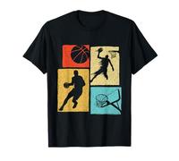 Joueurs de basket-ball - Cerceau de balle coloré pour amateurs de sport T-Shirt
