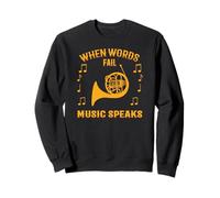Joueurs de cor français, instrument de musique Sweatshirt