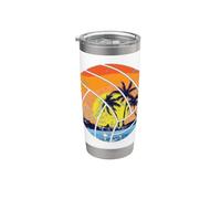Joueurs professionnels de l'équipe de beach volley Sand Gobelet isotherme en acier inoxydable double paroi