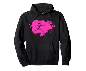 Joueuse De Badminton Splash Sketch Splash Sweat à Capuche