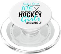 Joueuse de Hockey Fille Sugar and Spice Hockey sur Glace PopSockets PopGrip pour MagSafe
