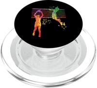 Joueuse de volleyball Colorsplash Filles Enfants Beach Volley PopSockets PopGrip pour MagSafe