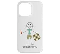 Joueuse d'échecs Amusante pour Femme Coque pour iPhone 14 Pro Max