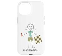 Joueuse d'échecs Amusante pour Femme Coque pour iPhone 15