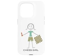 Joueuse d'échecs Amusante pour Femme Coque pour iPhone 15 Pro