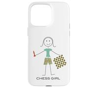 Joueuse d'échecs Amusante pour Femme Coque pour iPhone 15 Pro Max