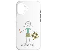 Joueuse d'échecs Amusante pour Femme Coque pour iPhone 16