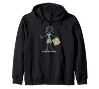 Joueuse d'échecs Amusante pour Femme Sweat à Capuche