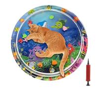 Jouez À Mat - PVC Pet Mat | Cat Water Bed Pliable Et Polyvalent | 90x90x10cm, Refroidir Et Divertir Les Animaux De Compagnie, Adaptés Aux Petites À Grandes Races, Est Pour Une Utilisation Intérieure E