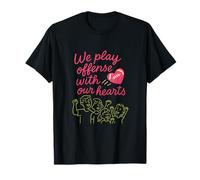 Jouez à Offense with Our Hearts Football Family Graphic T-Shirt
