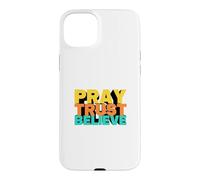 Jouez à Trust Believe in 3D Text Style Design Coque pour iPhone 15 Plus