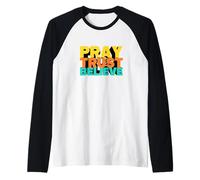 Jouez à Trust Believe in 3D Text Style Design Manche Raglan