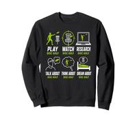 Jouez à Watch Research Talk Dream Disc Golf Graphic Sweatshirt