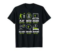 Jouez à Watch Research Talk Dream Disc Golf Graphic T-Shirt