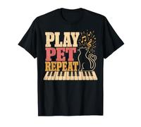 Jouez au Piano pour Chat à répétition T-Shirt