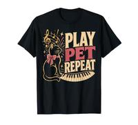 Jouez au Piano pour Chat à répétition T-Shirt