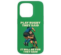 Jouez au rugby They Said It Will Be Funny Bokke World Coque pour iPhone 15 Pro