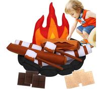 Jouez aux ensembles de campfire pour les , 15 font devant un faux jouet de feu, faites des jouets de camping pour des jouets dramatiques pour les filles et des poupées de camping pour