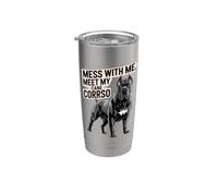 Jouez avec moi, rencontrez mon Cane Corso Gobelet isotherme en acier inoxydable double paroi