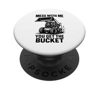 Jouez avec Moi, Vous aurez Le Godet Skid Steer PopSockets PopGrip Adhésif