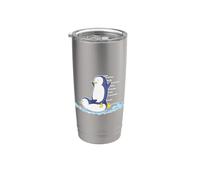 jouez et faites glisser les pingouins Gobelet isotherme en acier inoxydable double paroi