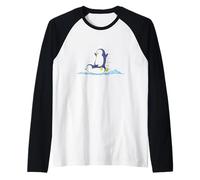 jouez et Faites Glisser Les Pingouins Manche Raglan