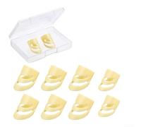 Jouez facilement vos cordes préférées avec le lot de 8 médiators réglables de l'Alaska (A: 6L + 2M)