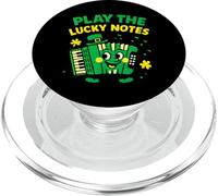 Jouez l'accordéon Lucky Notes St Patrick de la Musique Irlandaise PopSockets PopGrip pour MagSafe