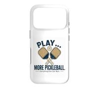 Jouez Plus de Pickleball Tout Le Reste Peut Attendre Coque pour iPhone 17 Pro
