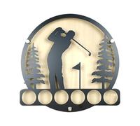 Jouez Support Balles de Golf Pas Art Mural pour Porte d'entrée, Mural Vivant Monté 6 Pièces de Collection de balles de Golf | Scène de Golf Suspendue Murale Décorative Art Mural, Golf -Métal -Wa