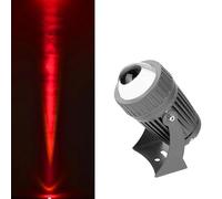 JOUFNING 10W Projecteur De Sol Lumières, Spot À Faisceau LED Exterieur, Lèche-Mur À Faisceau LED Projecteurs Longue Portée Faisceau Étroit, pour Éclairage De Mur Extérieur(Red,110-230V)