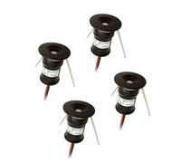 JOUFNING 4PCS Éclairage Paysager 1 W - Mini Spot De Plafond 12 V, Lampe D'extérieur Enterrée, Spot LED Encastré, pour Éclairage De Placard, Couloir, Vitrine(Red,30°)