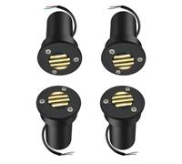 JOUFNING 4PCS Projecteur Basse Tension - Spot LED Anti-éblouissement À Grille, Étanche 12-24 V, pour Éclairage Extérieur Enterré, 3000 K, Idéal pour Jardin, Allée Ou Cour(DC12V-5W)