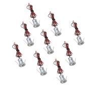 JOUFNING 9PCS Mini Spots Encastrés LED 12 V pour sous-Meuble, avec Câble Intégré Et Faisceau Lumineux, pour Éclairage Intérieur De Placards, Bibliothèques Et Escaliers(Warm White,30 Degrees)