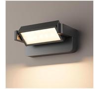 JOUFNING Applique Murale Extérieure LED 24 W, Spot Encastrable LED Exterieur Étanche IP65, Projecteur Orientable À 350°, Idéale pour Jardin, Garage Ou Cour(B-White)