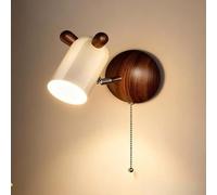 JOUFNING Appliques Murales Modernes D'intérieur avec Fil - Lampe Murale LED Réglable, Orientable Et Décorative avec Interrupteur, Idéale pour Chambre d'enfant, Chambre À Coucher
