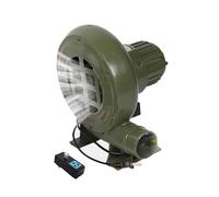 JOUFNING Camping Activateur pour Barbecue - Ventilateur Électrique De Cheminée 220V pour Barbecue, Souffleur De Forge De Forgeron Électrique, pour Randonnée Cuisson(100W)