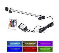 JOUFNING Éclairage LED Submersible pour Aquarium, Barre Lumineuse LED en Verre Cristal IP68, Lampe RVB pour Aquarium avec Télécommande, Minuterie Marche/arrêt Automatique(38cm(110-240V))