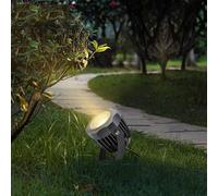 JOUFNING Éclairage Paysager LED Au Sol - Spots LED À Faisceau Étroit, Éclairage D'arbres COB, Projecteurs Paysagers Étanches IP65, pour Jardin, Villa, Cour, Pelouse(White,10W)