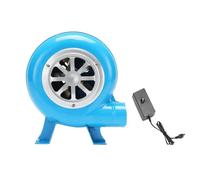 JOUFNING Electrique Souffleur - Souffleur De Forge À Vitesse Variable pour Barbecue, Ventilateur À Pompe avec Régulateur, Allume-Charbon Portable pour Cheminée