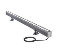 JOUFNING Exterieur Barre Lumineuse LED Murale, Éclairage Extérieur Encastré, Lampe Paysagère Basse Tension, Projecteur Étanche IP65, pour Terrasse Et Jardin(Warm White,18W(24V))