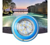 JOUFNING Lampe De Fontaine Submersible À LED - Éclairage De Bassin sous-Marin À LED, Projecteur De Piscine Étanche IP68 AC 12 V, pour Hôtels, Terrasses Et Villas(Warm,24W)