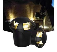 JOUFNING Lampe De Jardin LED Au Sol - Spot Extérieur Étanche IP65, Éclairage D'allée À Double Éclairage Latéral, Spots Encastrés Basse Tension AC85-265 V(RGB,12W)