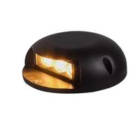 JOUFNING Lampe De Jardin LED Au Sol - Spots Extérieurs Enterrés pour Terrasse, Spot LED D'extérieur Étanche IP65, Éclairage Latéral Basse Tension pour Allées Fortress(2W(12V),Red)